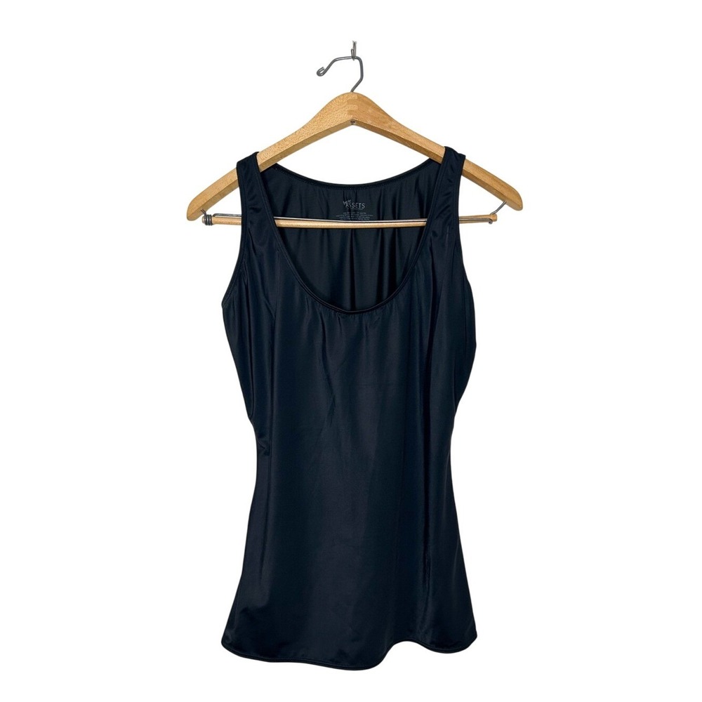 Assets By SPANX Classic Shapewear Tank Top Black Plus Size 1X